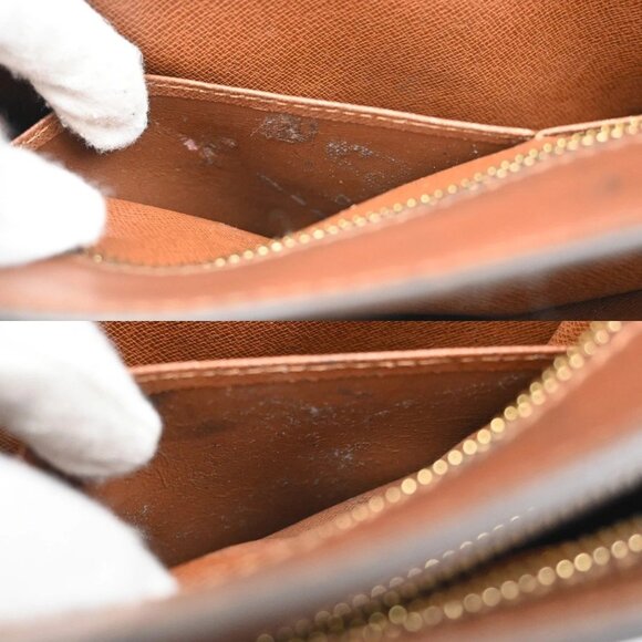 LOUIS VUITTON Enghien 2Way Shoulder Clutch Bag Monogram Leather(All pocket has p - Picture 11 of 15